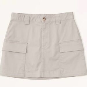 Abercrombie & Fitch Tan Cargo Mini Skirt